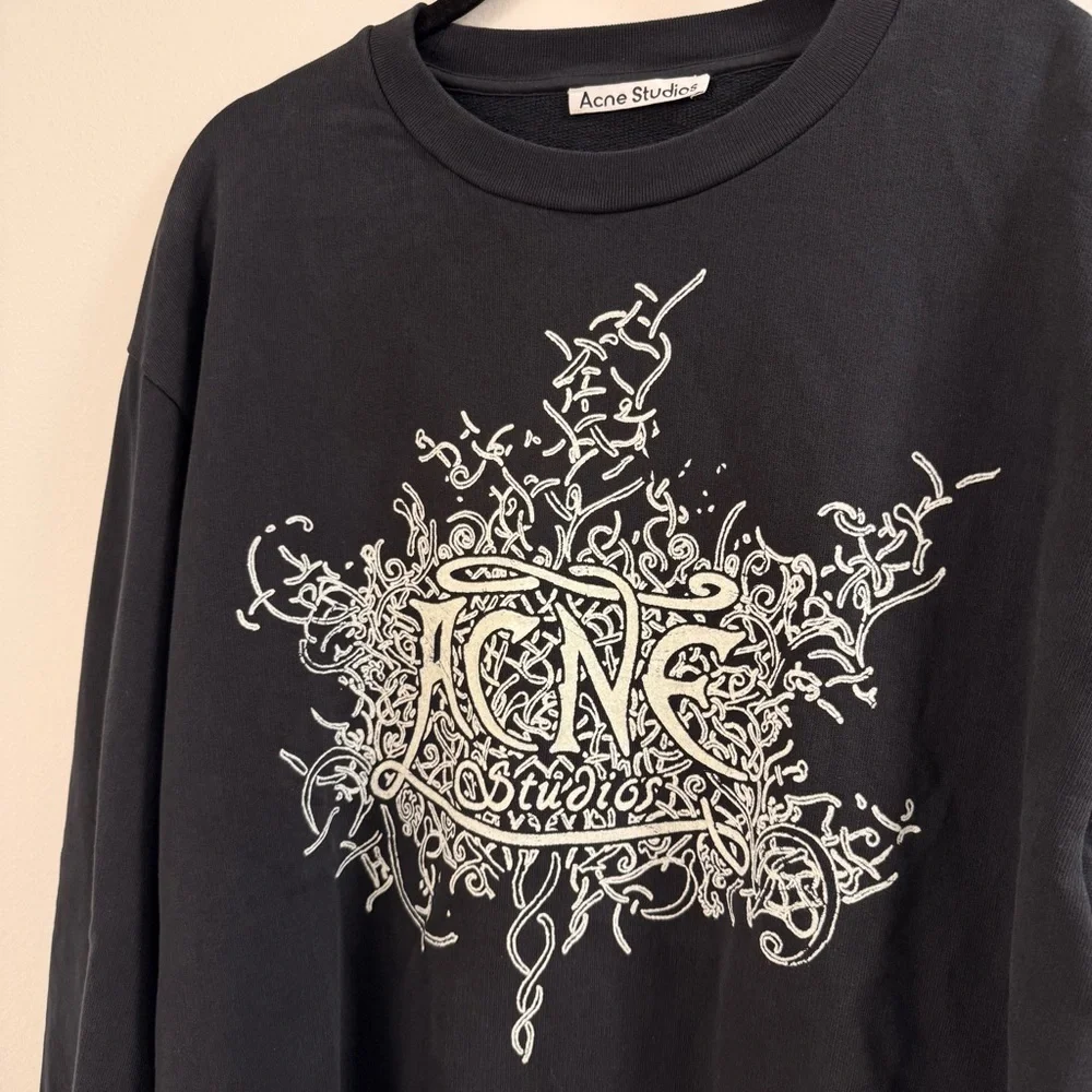 Acne Studios Franzisko Devil Logo Sweatshirt - Picture 5 of 8